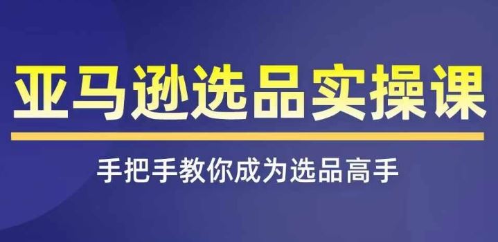 亚马逊选品实操课程，快速掌握亚马逊选品的技巧，覆盖亚马逊选品所有渠道-随风网创