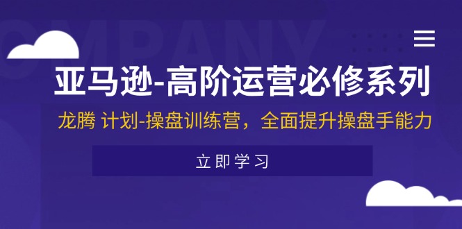 （11625期）亚马逊-高阶运营必修系列，龙腾 计划-操盘训练营，全面提升操盘手能力-随风网创