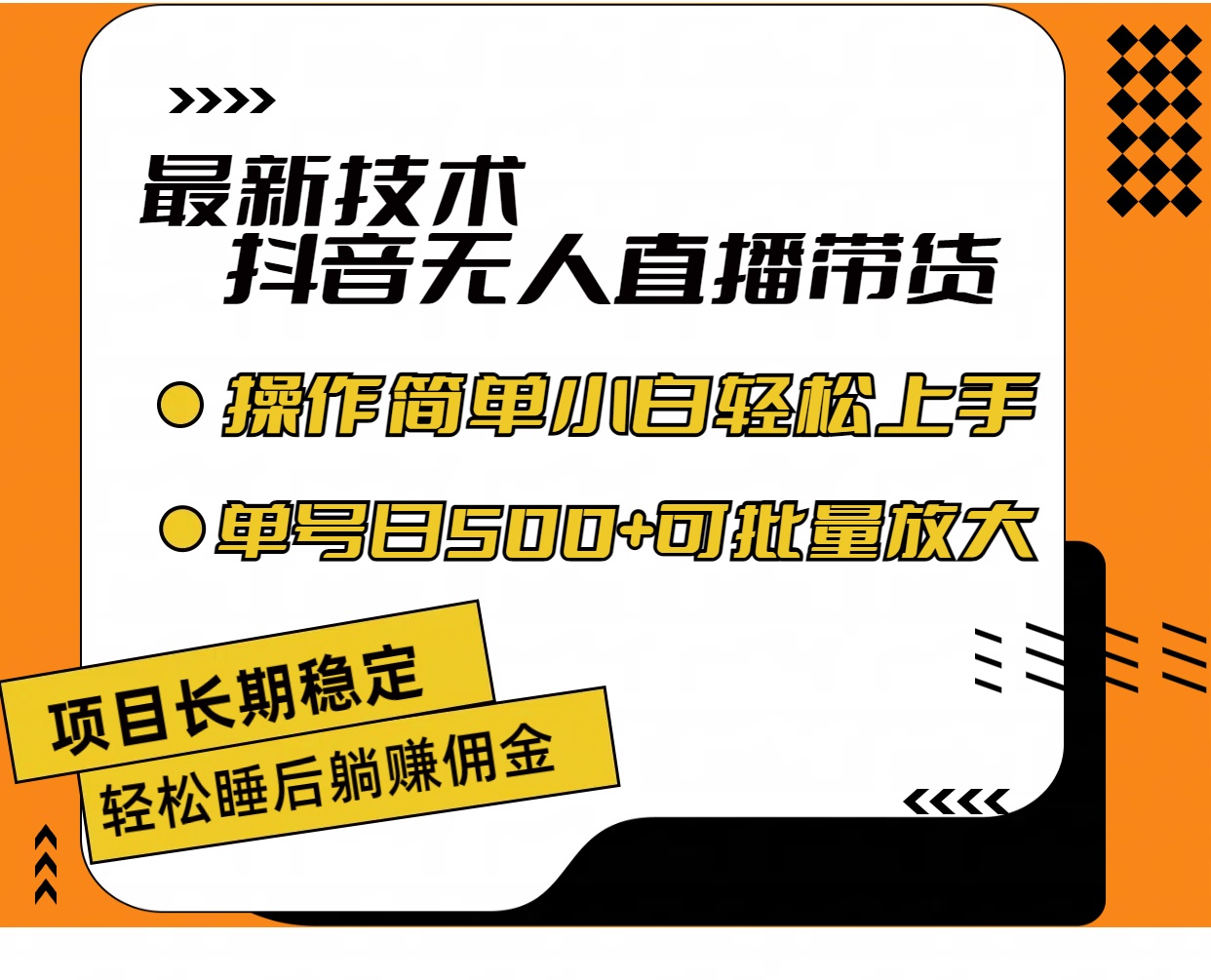 （11734期）最新技术无人直播带货，不违规不封号，操作简单小白轻松上手单日单号收…-随风网创