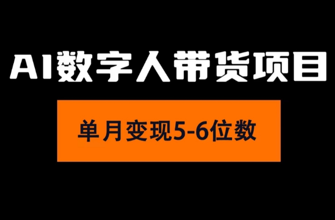 （11751期）2024年Ai数字人带货，小白就可以轻松上手，真正实现月入过万的项目-随风网创