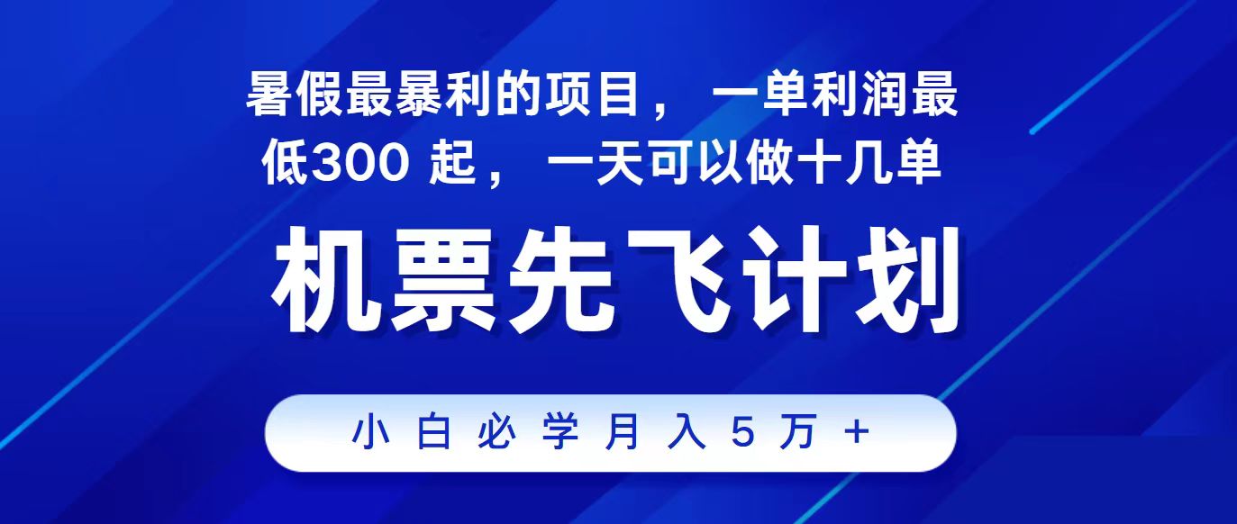 2024最新项目冷门暴利，整个暑假都是高爆发期，一单利润300+，每天可批量操作十几单-随风网创