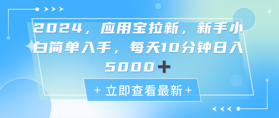 （11236期）2024应用宝拉新，真正的蓝海项目，每天动动手指，日入5000+-随风网创